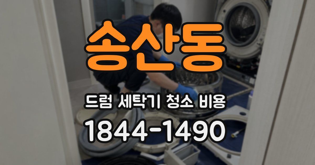송산동 드럼 세탁기 청소 비용