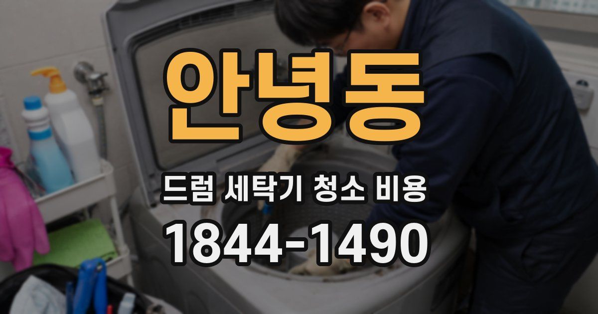 안녕동 드럼 세탁기 청소 비용
