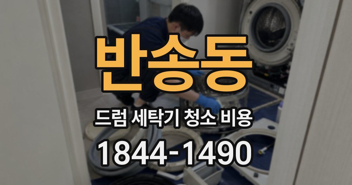 반송동 드럼 세탁기 청소 비용