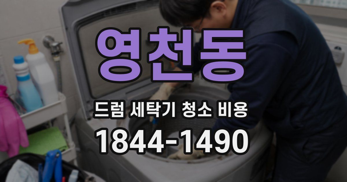 영천동 드럼 세탁기 청소 비용