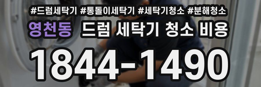 영천동 드럼 세탁기 청소 비용