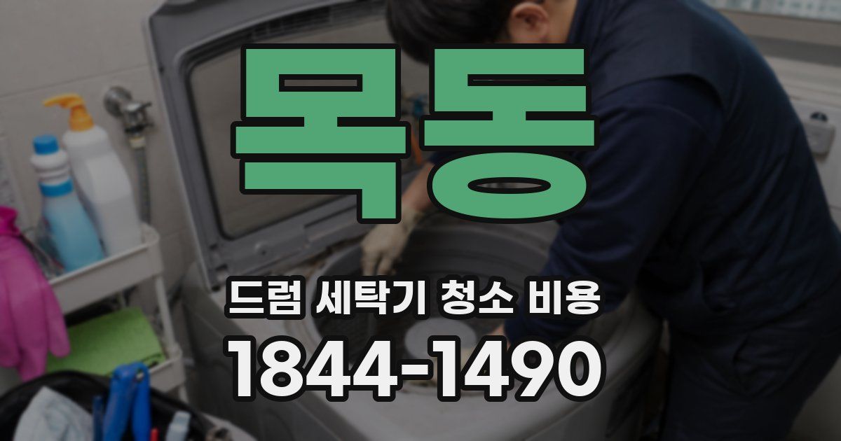 목동 드럼 세탁기 청소 비용