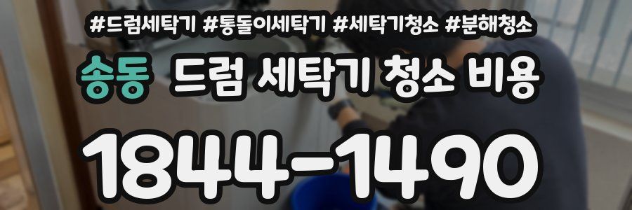 송동 드럼 세탁기 청소 비용