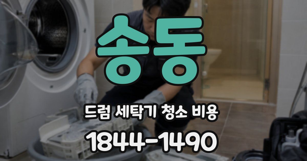 송동 드럼 세탁기 청소 비용
