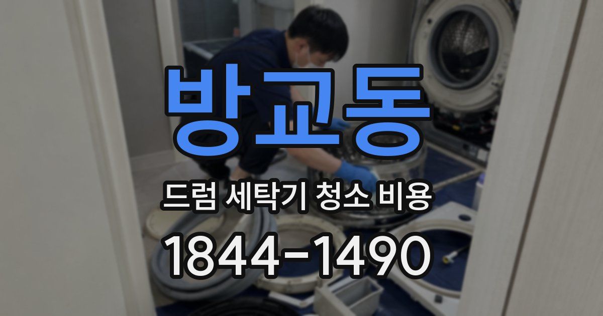 방교동 드럼 세탁기 청소 비용