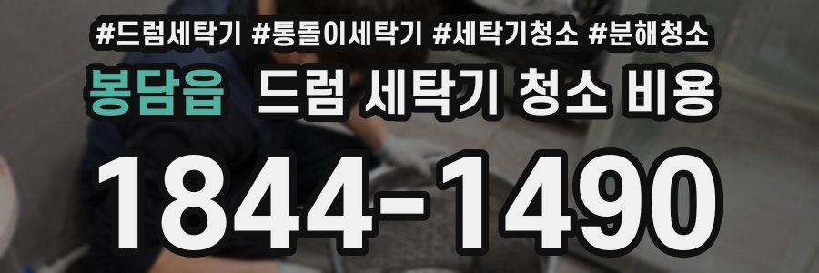 봉담읍 드럼 세탁기 청소 비용
