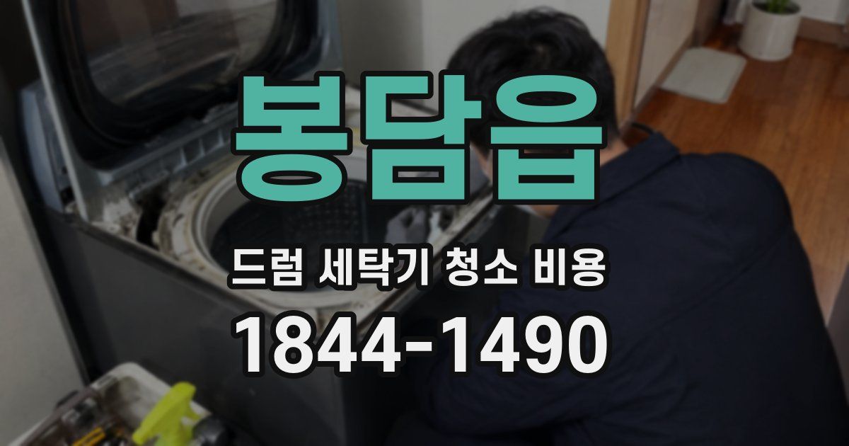 봉담읍 드럼 세탁기 청소 비용