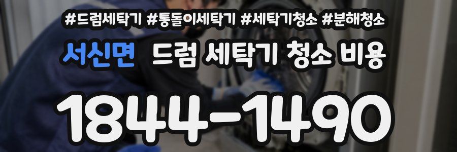 서신면 드럼 세탁기 청소 비용