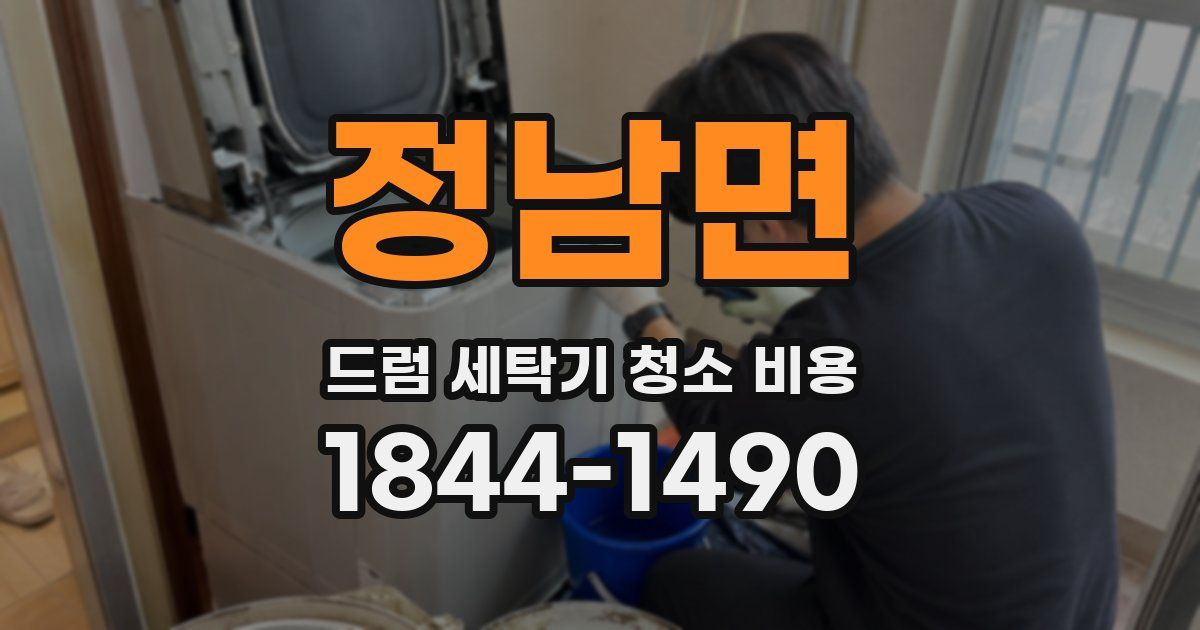 정남면 드럼 세탁기 청소 비용