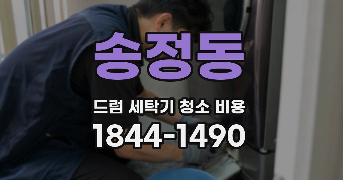 송정동 드럼 세탁기 청소 비용