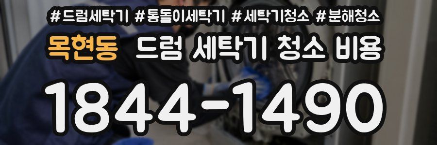 목현동 드럼 세탁기 청소 비용