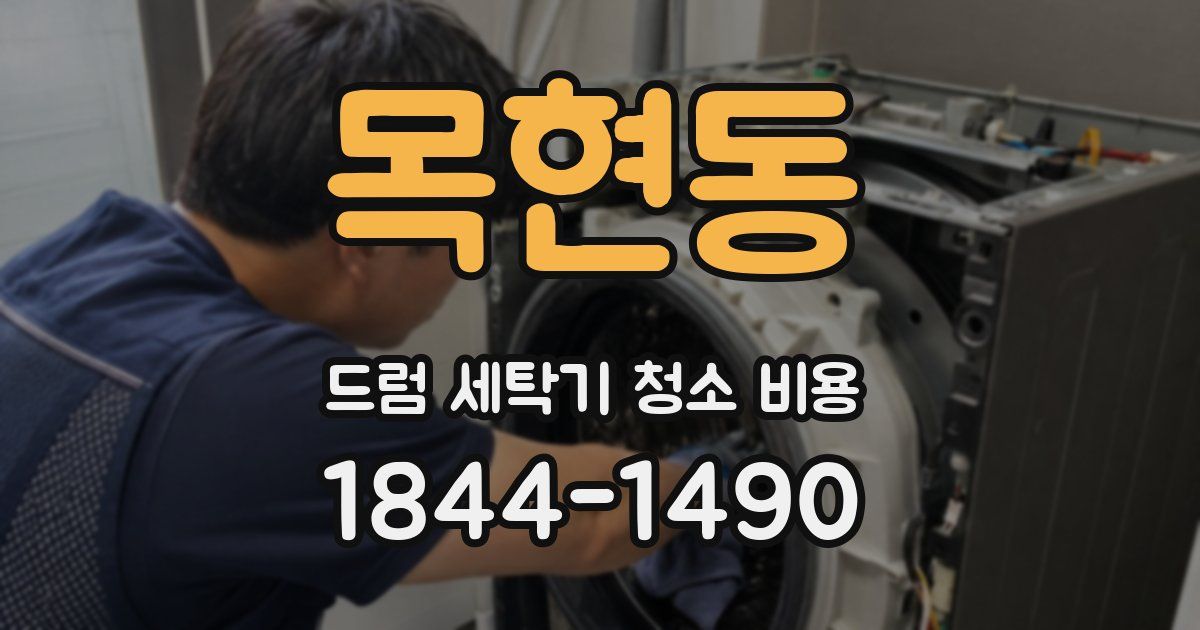 목현동 드럼 세탁기 청소 비용