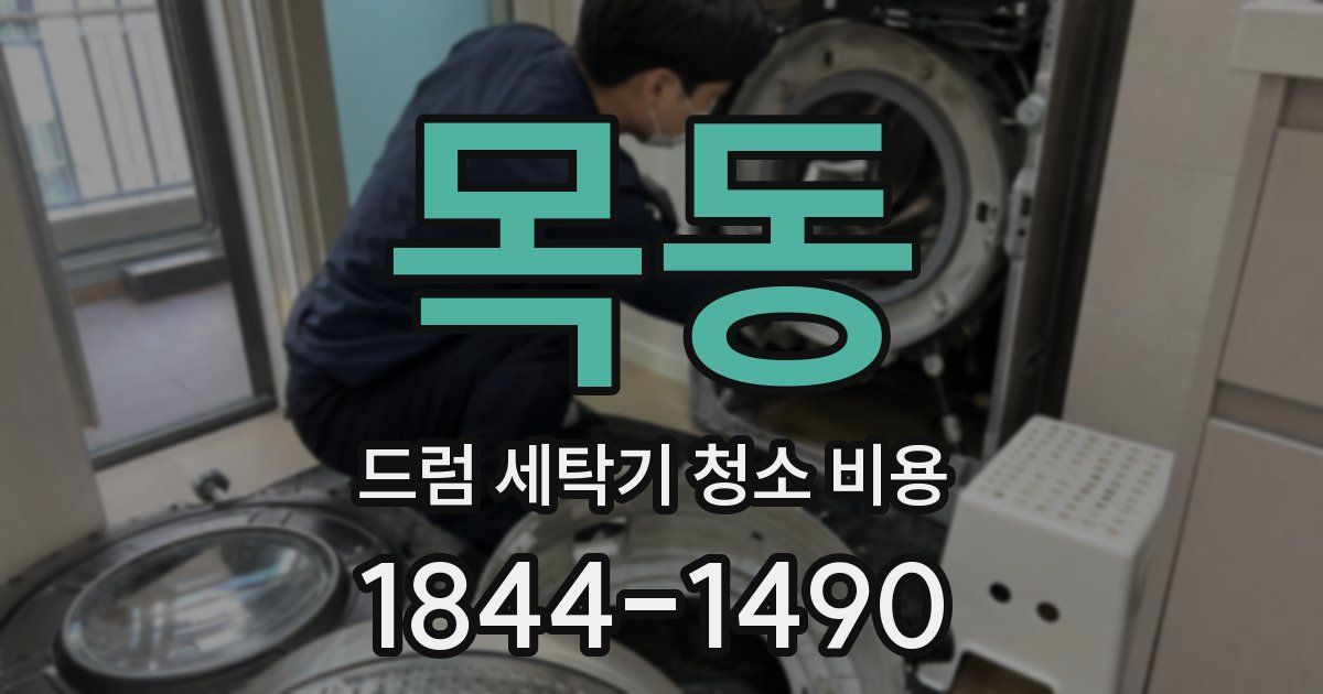 목동 드럼 세탁기 청소 비용