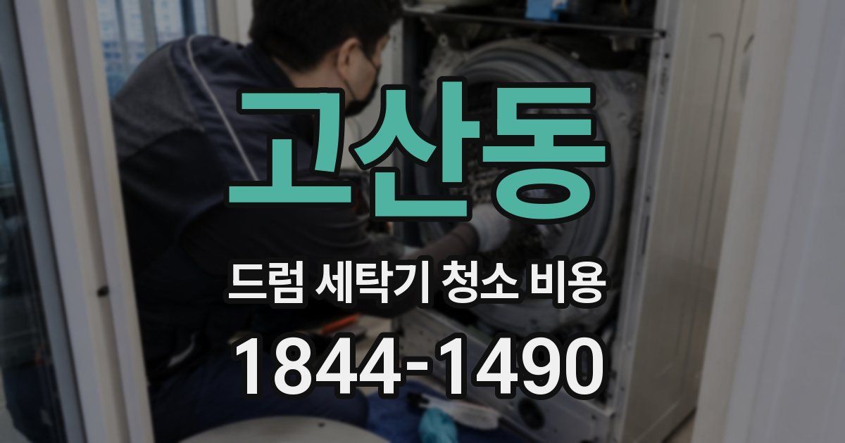 고산동 드럼 세탁기 청소 비용