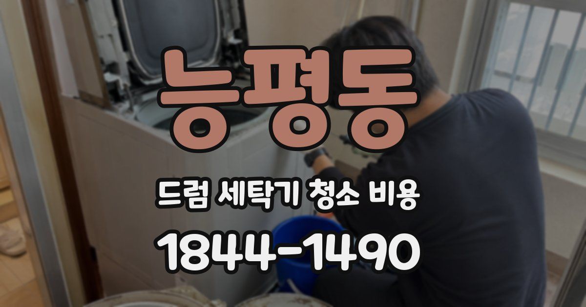 능평동 드럼 세탁기 청소 비용