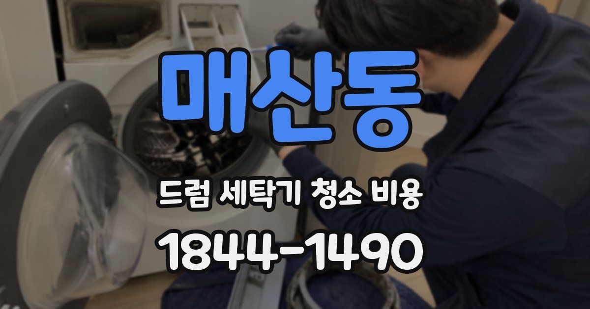 매산동 드럼 세탁기 청소 비용