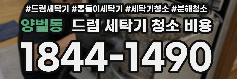 양벌동 드럼 세탁기 청소 비용