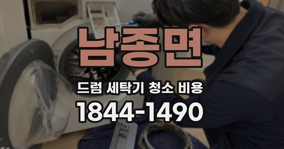 남종면 드럼 세탁기 청소 비용