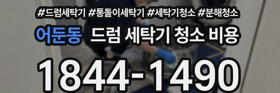 어둔동 드럼 세탁기 청소 비용