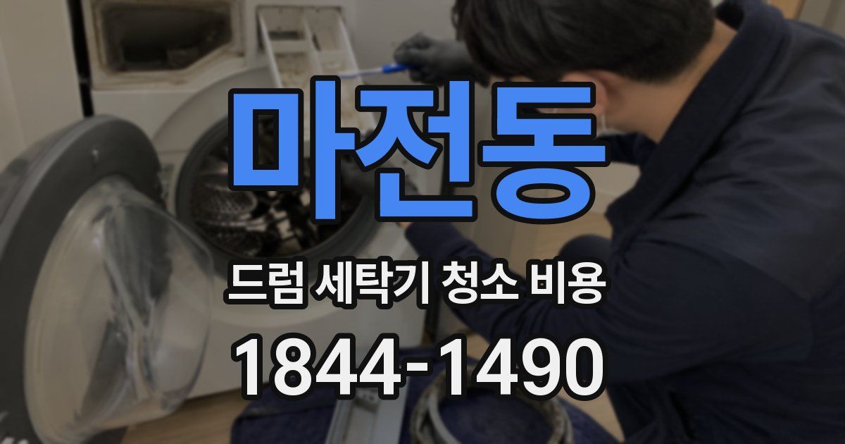 마전동 드럼 세탁기 청소 비용