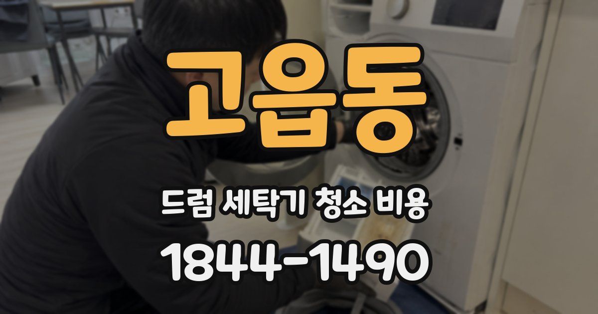고읍동 드럼 세탁기 청소 비용