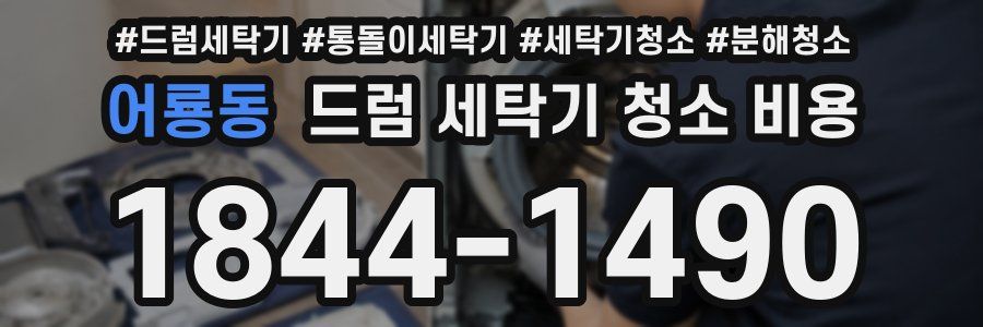 어룡동 드럼 세탁기 청소 비용