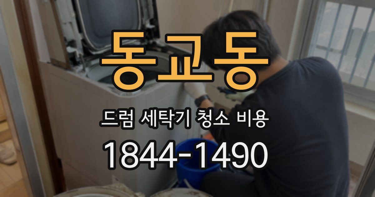 동교동 드럼 세탁기 청소 비용