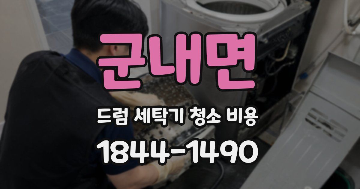 군내면 드럼 세탁기 청소 비용