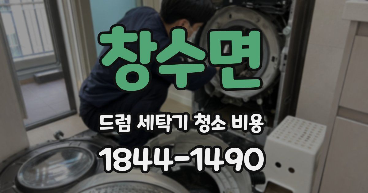 창수면 드럼 세탁기 청소 비용