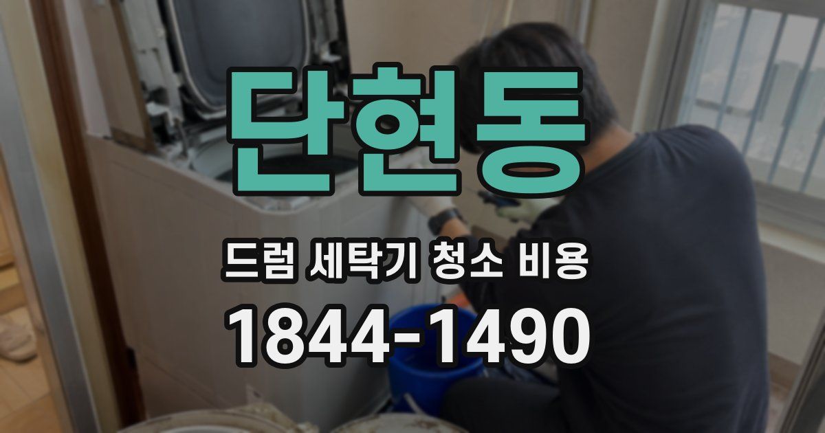 단현동 드럼 세탁기 청소 비용