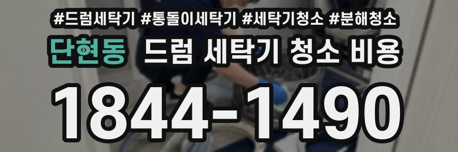 단현동 드럼 세탁기 청소 비용