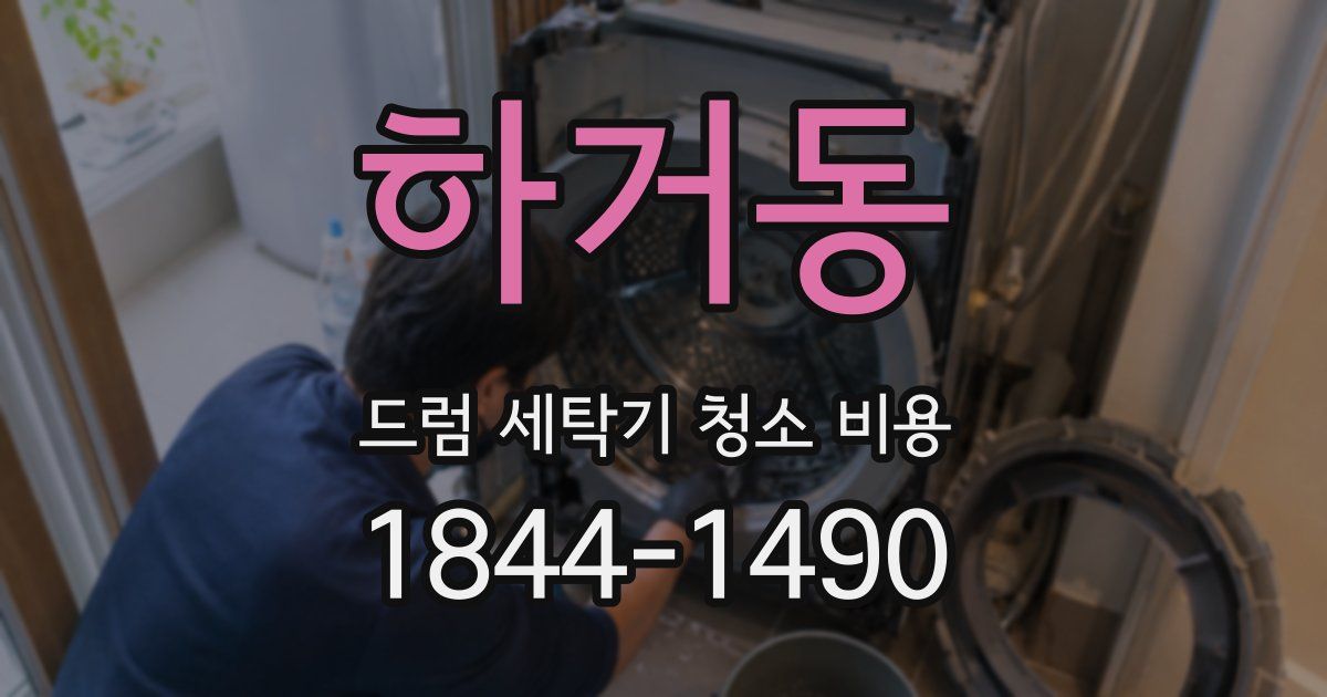 하거동 드럼 세탁기 청소 비용