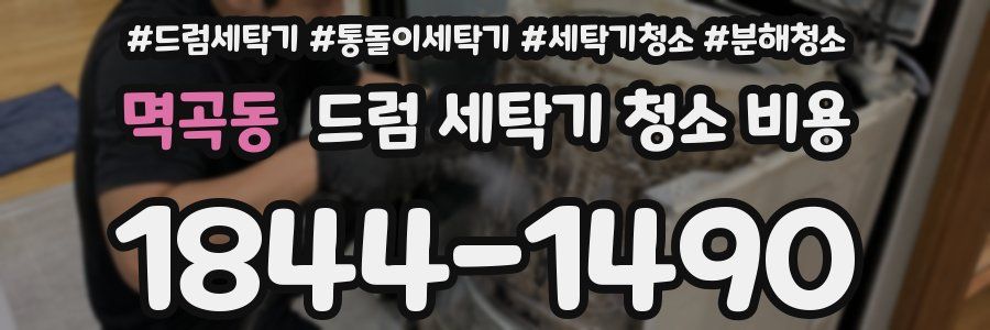 멱곡동 드럼 세탁기 청소 비용