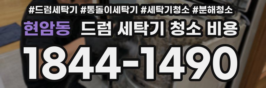 현암동 드럼 세탁기 청소 비용