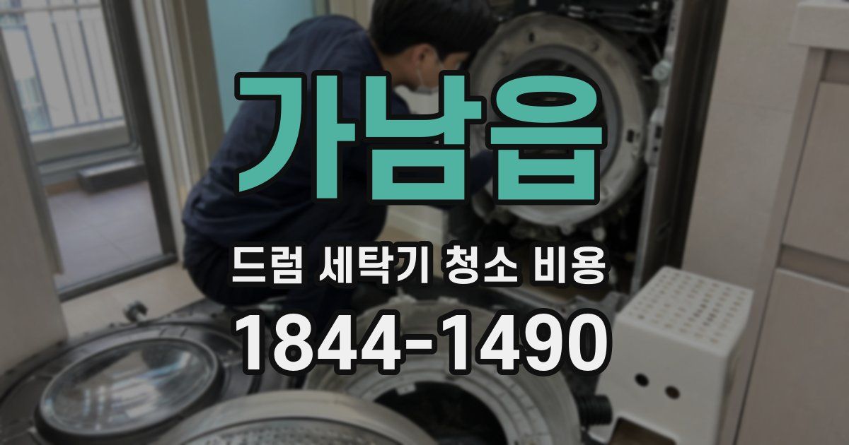 가남읍 드럼 세탁기 청소 비용