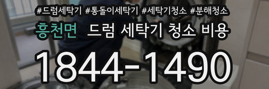 흥천면 드럼 세탁기 청소 비용