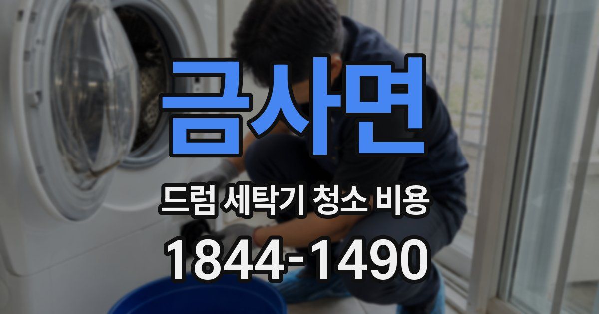금사면 드럼 세탁기 청소 비용