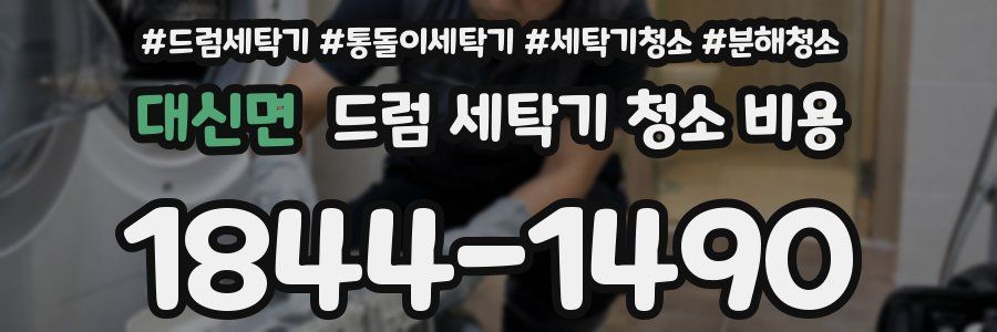 대신면 드럼 세탁기 청소 비용