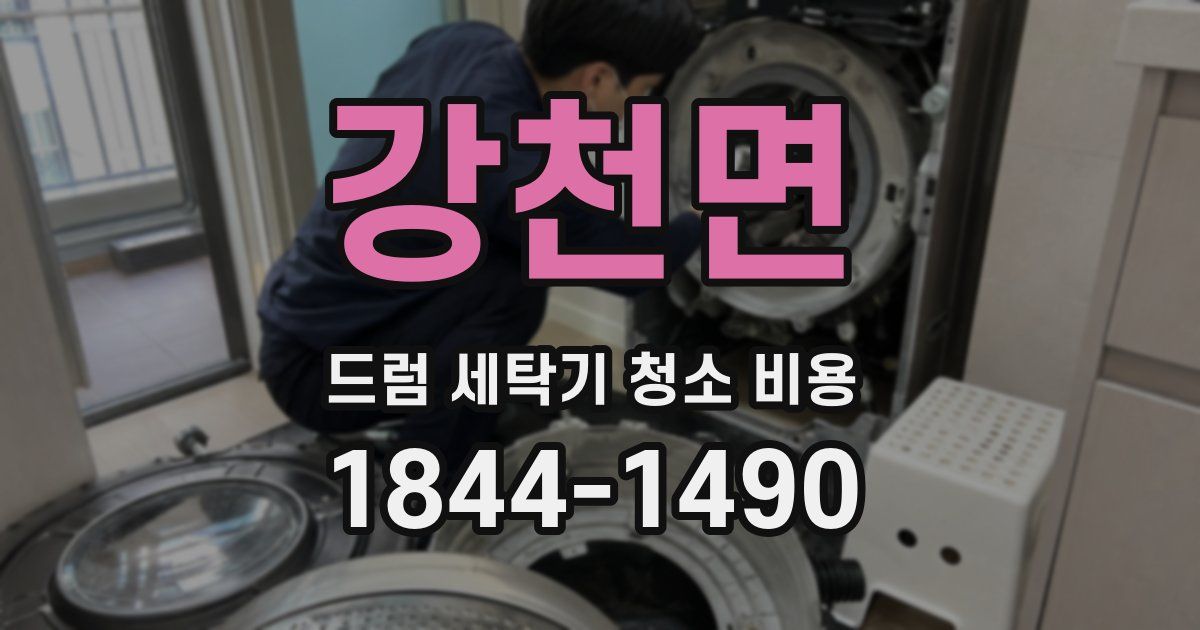 강천면 드럼 세탁기 청소 비용