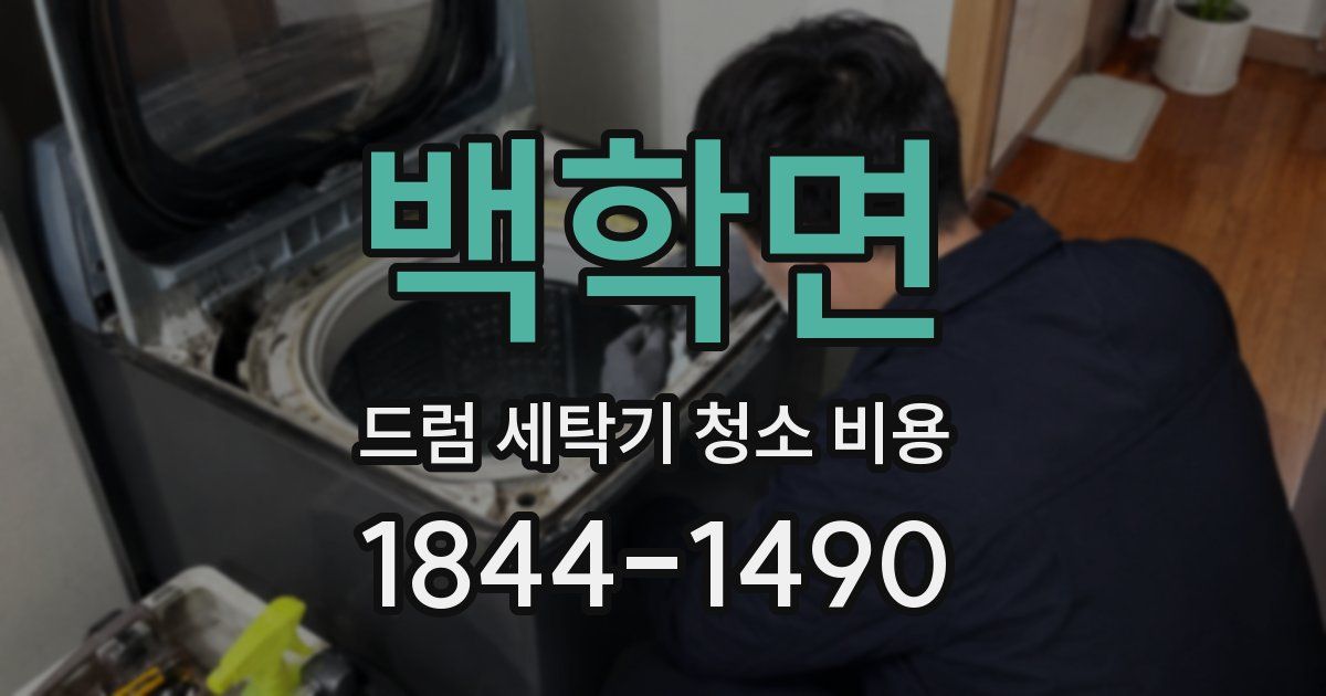 백학면 드럼 세탁기 청소 비용