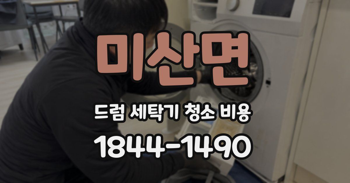 미산면 드럼 세탁기 청소 비용