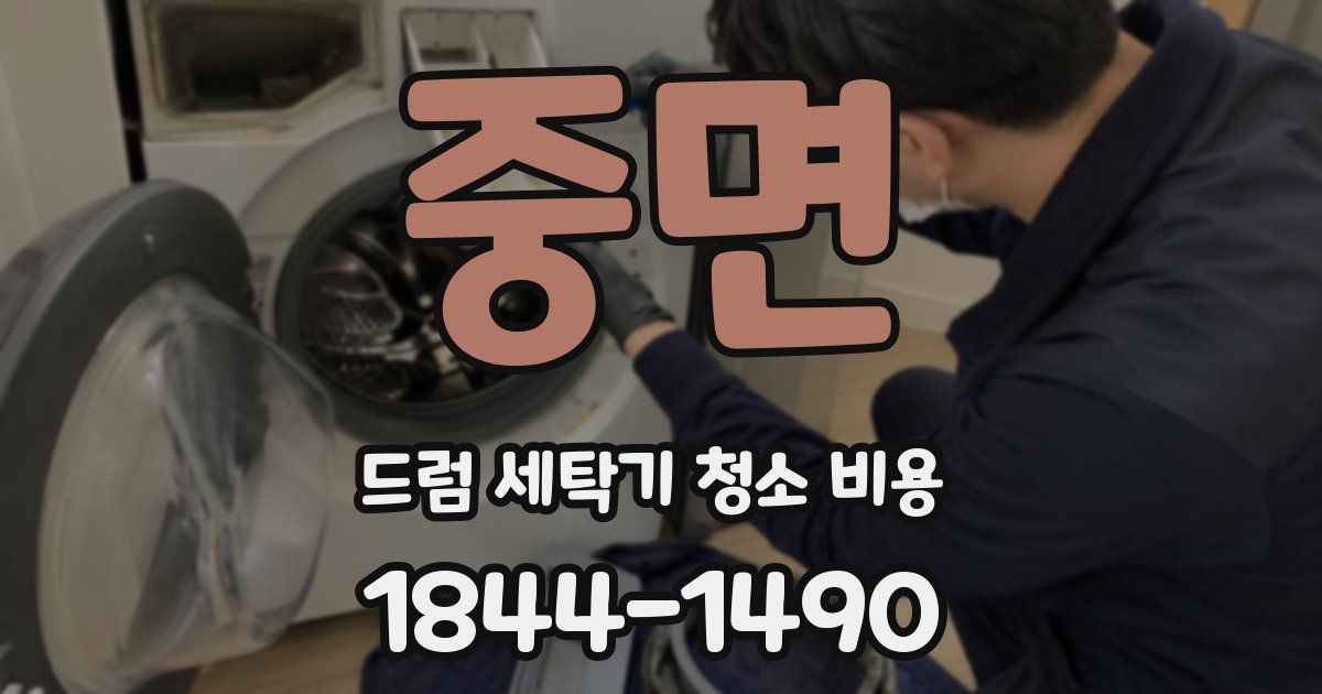 중면 드럼 세탁기 청소 비용