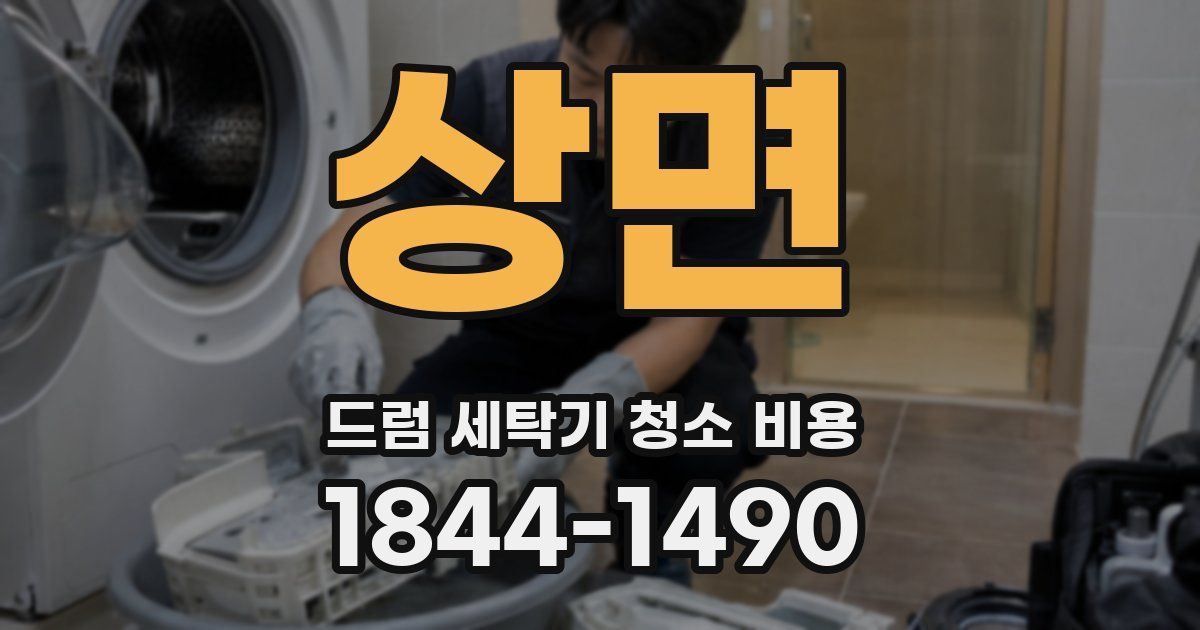 상면 드럼 세탁기 청소 비용