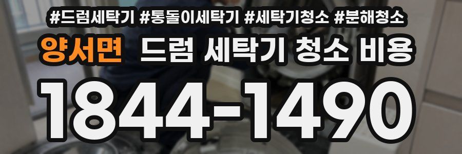 양서면 드럼 세탁기 청소 비용