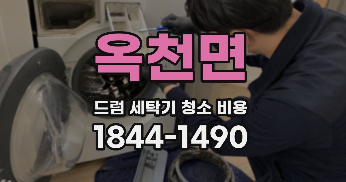 옥천면 드럼 세탁기 청소 비용