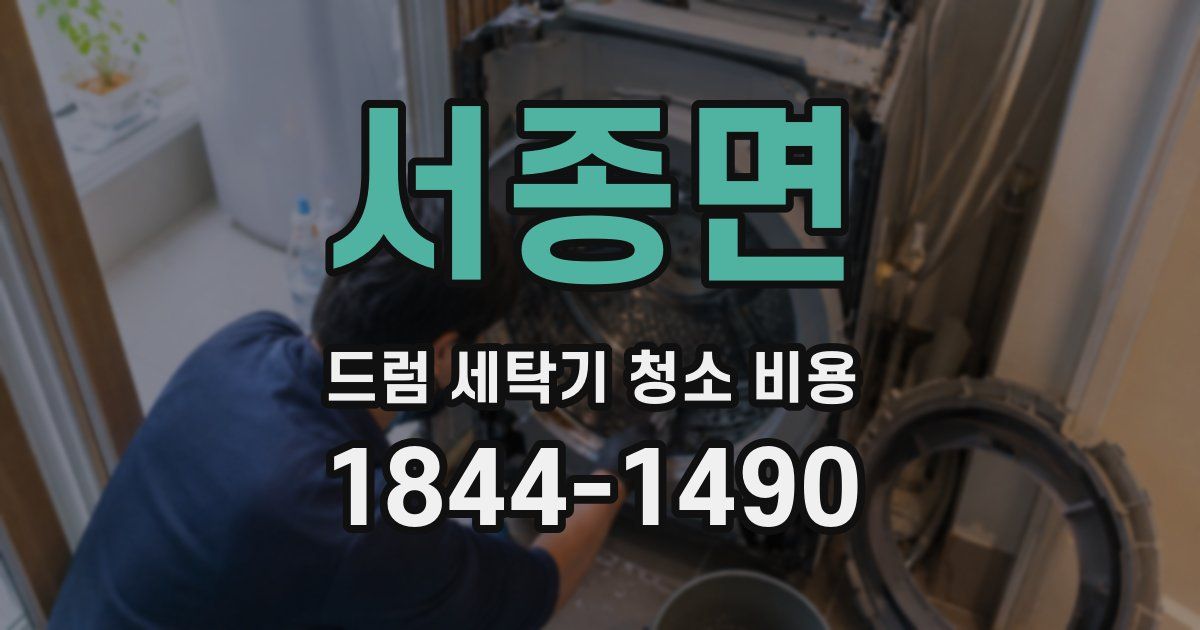 서종면 드럼 세탁기 청소 비용