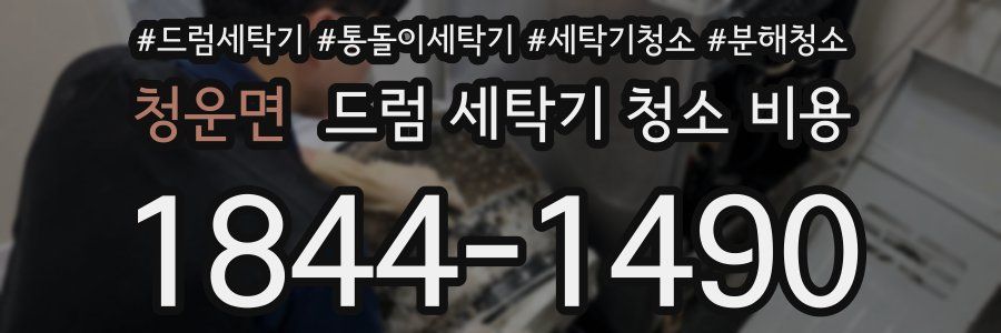 청운면 드럼 세탁기 청소 비용