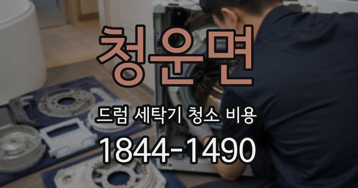 청운면 드럼 세탁기 청소 비용