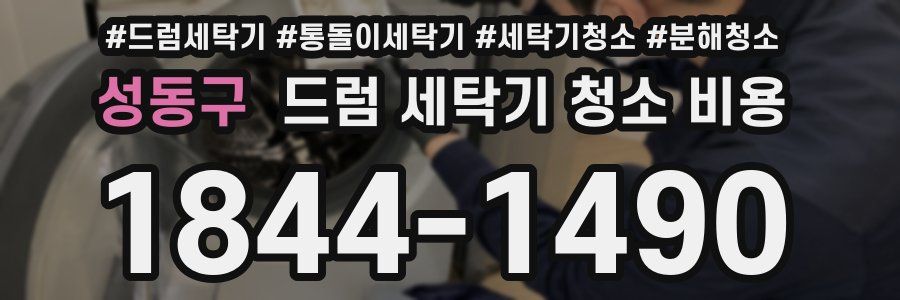 성동구 드럼 세탁기 청소 비용