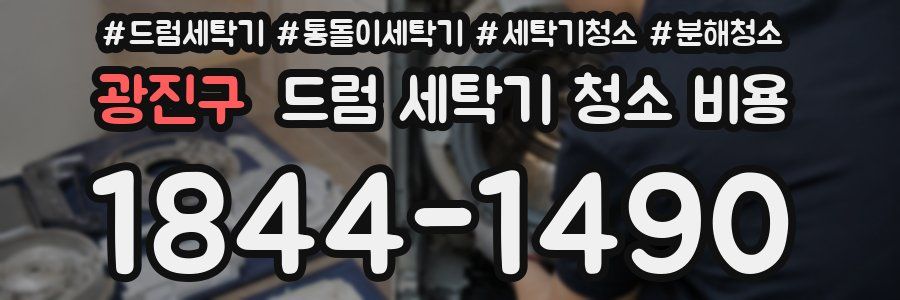 광진구 드럼 세탁기 청소 비용